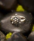 Sterling Silver Turtle Ring